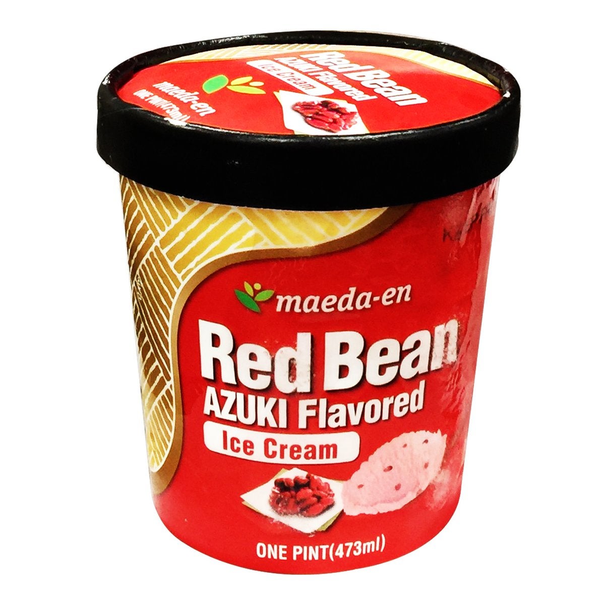 Red bean ice shop cream